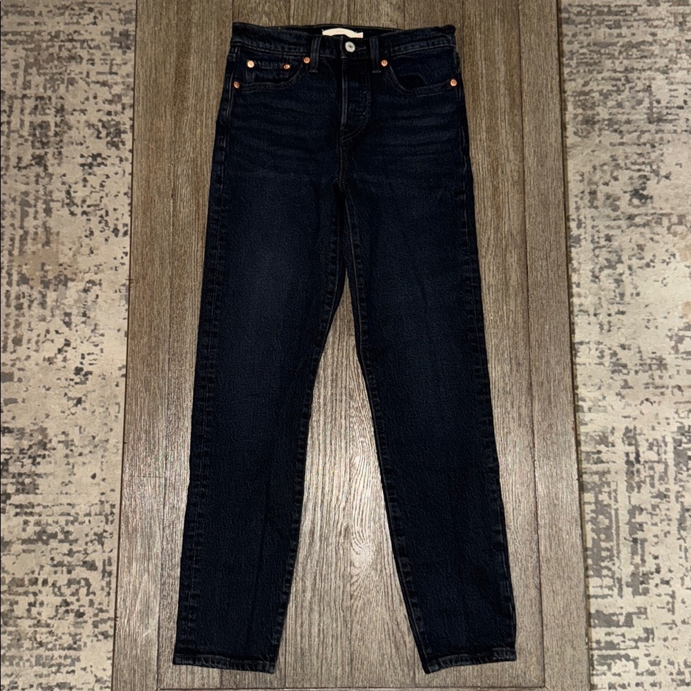 Levi's Premium WEDGIE ICON FIT ANKLE JEANS Wild Bunch - Black